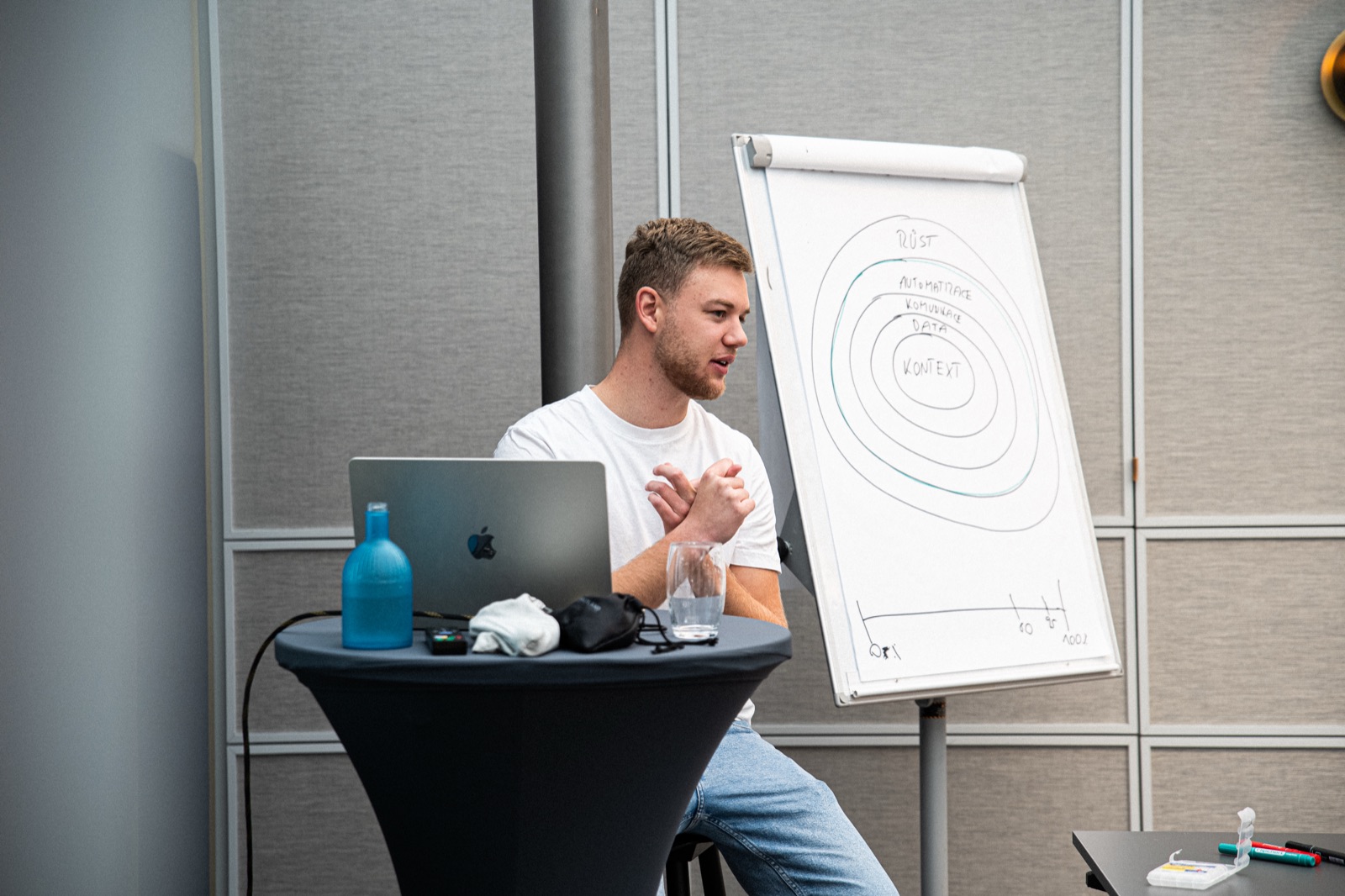 Jakub Landa na offline workshopu